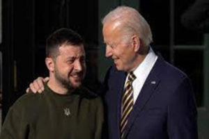 Joe Biden and Volodymyr Zelenskyy