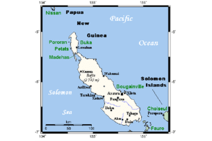 map of Papua New Guinea